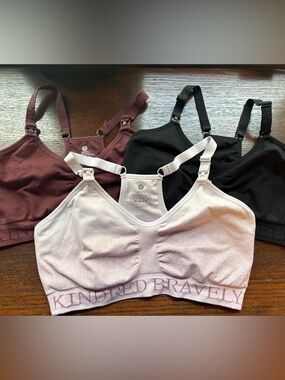 Kindred Bravely Sublime Nursing & Pumping Bras - Black, Mauve, Purple Ombré